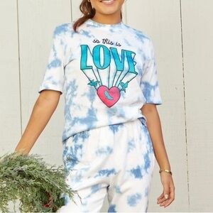 NWT Disney x Junk Food Cinderella So This is Love Tie Dye Tee Sz M $55